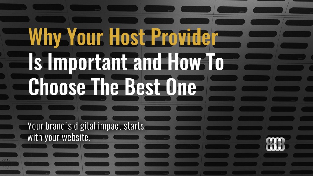 Why Your Host Provider Is Important and How To Choose The Best One
